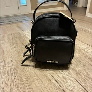 Madden NYC Black Mini Backpack - Sleek Women's Backpack